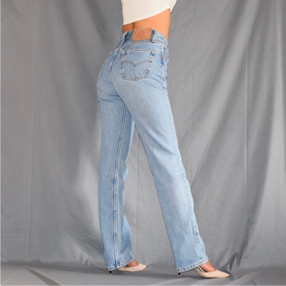 Levi's Denim - Levi’s 501 Classic Button Fly Straight Leg Jeans 32W 36L.